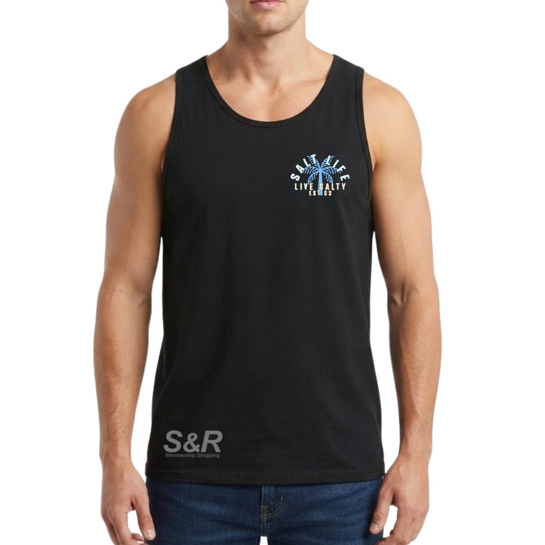 Salt Life Mens Muscle Tank Black Top